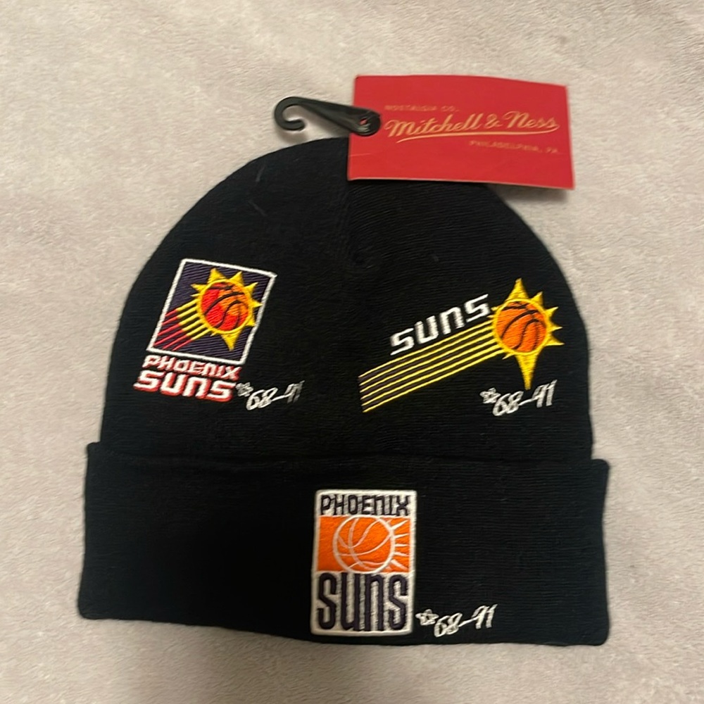 Phoenix suns NBA timeline knit beanie